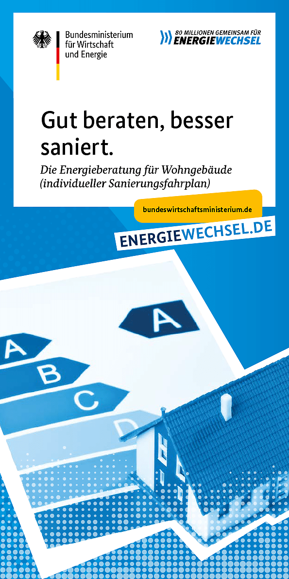 Broschüre zur EBW mit Grafiken etwa von Energiestufen