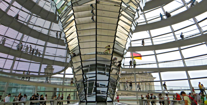 Symbol Reichstag für energetische Förderung Bund